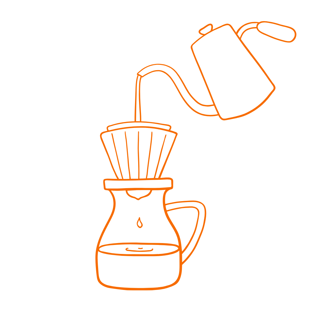 Filter Strichgrafik Kafeegraf Specialty Coffe