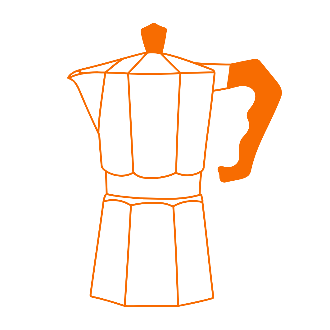 Mokkapot Strichgrafik Kafeegraf Specialty Coffe